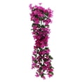 thumbnail image 1 of Flores artificiales de orquídea violeta de seda falsa para colgar en la pared Baskexpa Rattan, 1 of 7