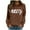 Brown, variant on Crewneck Sweatshirts For Women Loose Cute Merry Funny Xmas Letter Printed Long Sleeve Christmas Shirts Casual Comfortable Fall Holiday Pullover Tops Loungewear Winter Outfits Brown S