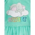 thumbnail image 2 of Disney Dumbo Baby Girl Long Sleeve Tulle Ruffle Tunic and Legging, 2pc Outfit Set, 2 of 2