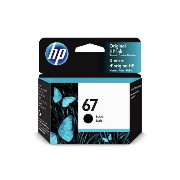 HP 67 Black Original Ink Cartridge (3YM56AN), Average Yield: 120 Pages