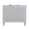 thumbnail image 4 of ACME Chaise Katia en Lin Gris et Finition Blanche, 4 of 5
