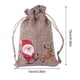 thumbnail image 2 of Inteprter 10 Uds. Bolsa de regalo de lino de Navidad, joyería de Papá Noel, bolsa de regalo de almacenamiento de dulces de Chocolate para niños, Kits de decoración para fiestas No.2 Inteprter HA042679-02, 2 of 6