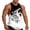 Black, variant on Pattern Print Muscle Tank Top for Retro Casual Athletic Sleeveless Shirt for Daily Wear Home Comfort and Weekend