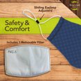 thumbnail image 2 of Mod Blue Reusable Cloth Face Mask, 2 of 2
