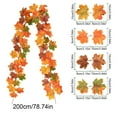 thumbnail image 3 of Vrorvz Artificial Maple Leaf Rattan Decoration for Halloween Decorations Indoor with Realistic Texture Elegant Curves And Long Lasting Material for Home and Office Decor 78.7in Orange, 3 of 6