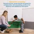 thumbnail image 4 of ECR4Kids Mobile Dry-Erase and Flannel Split Room Divider, 3-Panel, School Supplies, Contemporary, 4 of 9