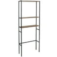 thumbnail image 3 of Sunnydaze Industrial-Style 3-Tier Over-the-Toilet Shelf, Teak Brown, 3 of 8