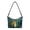 Art Peacock Feather Print, variant on Zipper Closure Shoulder Purse for Work, Watercolor Palm Tree & Plumeria Print Lightweight Underarm Tote Bag PU Leather Underarm Sling Bag for Women