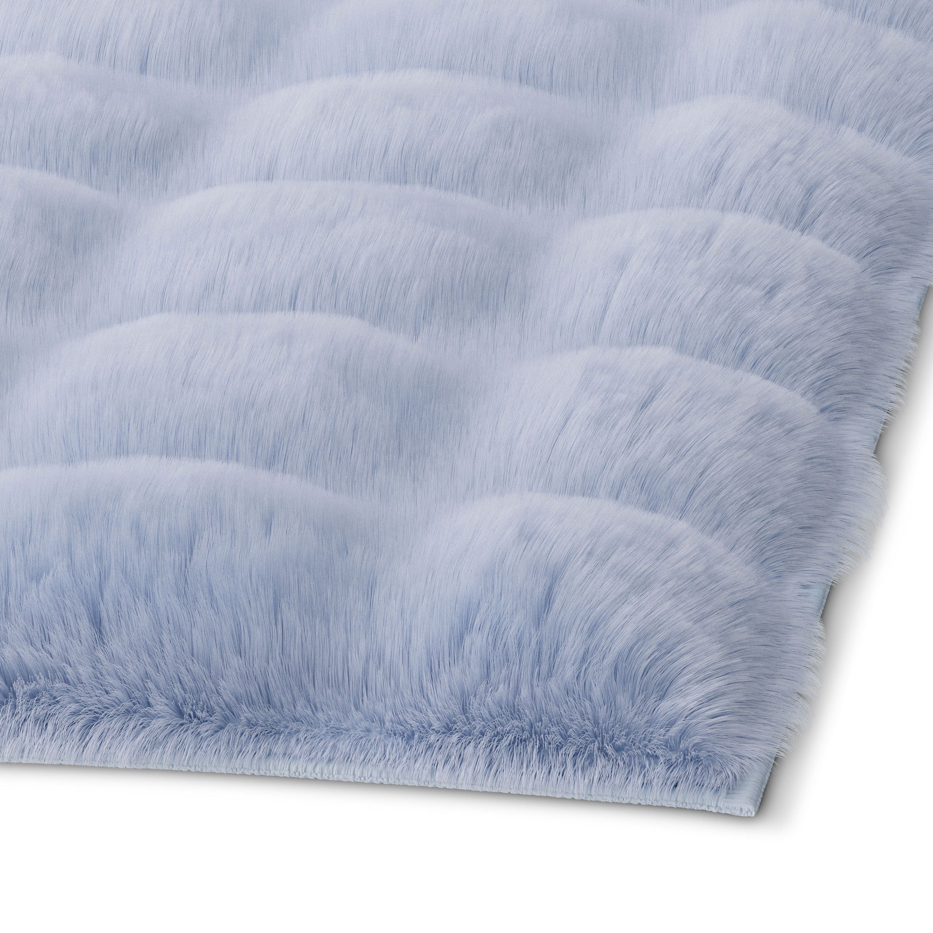 Mainstays Kids Light Purple Bubble Fur Area Rug, 4' x 6'