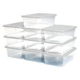 thumbnail image 1 of Homz Contenant de Rangement en Plastique Transparent de 6 Qt à Loquet Sécurisé avec Couvercle, (Lot de 10), 1 of 8