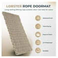 thumbnail image 4 of Outdoor Door Mat, Lobster Rope Doormat, All Weather Mats, Woven Door Mat from Nautical Rope, Front Door Welcome Mats, (Solid Sand, 18 x 30), 4 of 7
