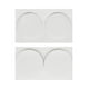 thumbnail image 4 of Molde de silicona de caramelo de disco redondo grande de 2 cavidades, molde de fondant para pastel de cilindro poco profundo Feliz Sencillez, 4 of 5