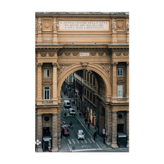 Piazza della Repubblica - Florence Tuscany Italy Photography Unframed Wall Art Print 5 x 7 inches