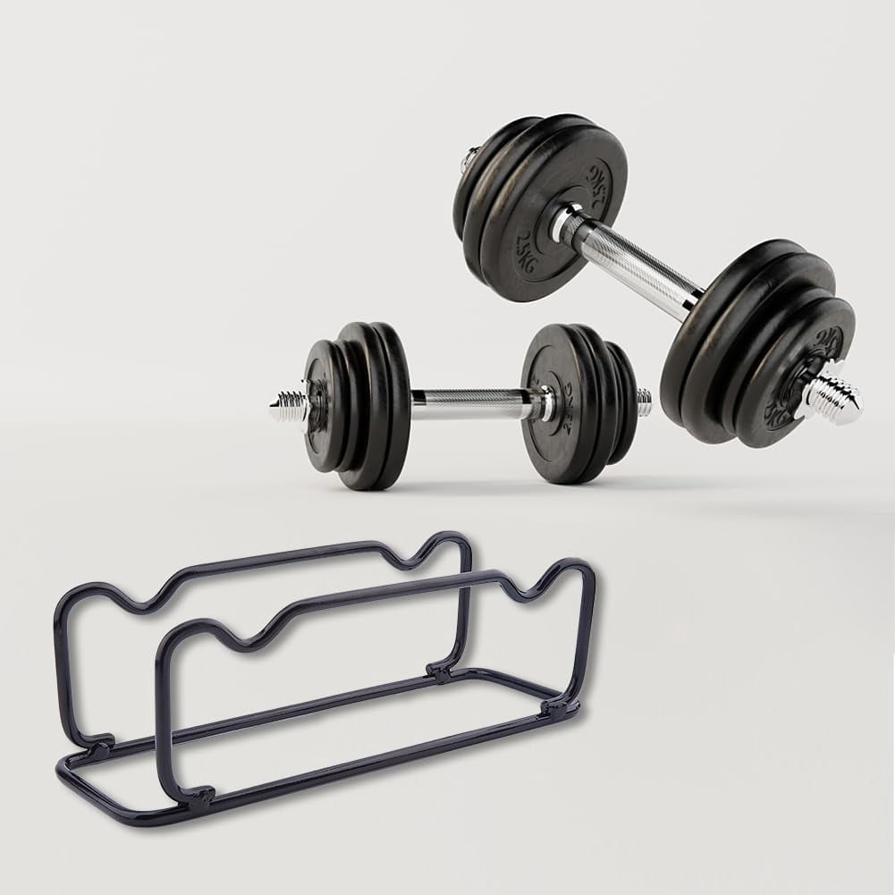 1Pc Barbell Rack Holder Black Iron Dumbbell Brackets Small Dumbbell Holder Dumbbell Storage Rack Floor Fitness Storage Rack Weight Holder Rack