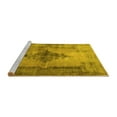 thumbnail image 2 of Ahgly Company Machine Washable Indoor Rectangle Persian Yellow Traditional Area Rugs, 2' x 4', 2 of 4