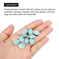 thumbnail image 4 of Uxcell Turquoise Flat Oval Stone 14mm x 10mm Flat Back Crystal Stone Beads 7 Pack, 4 of 6