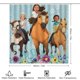 thumbnail image 2 of Spirit cabalgando libre-theme 4-Piece Shower Curtain Set with Rugs, Waterproof Bathroom Decor Set Includes Bath Mat, U-Shaped Rug, Toilet Lid Cover and Curtain with Hooks, 2 of 6