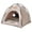 Khaki, variant on Cat Tent House, Foldable Cat Head Type House for Indoor Cats, Cute CAT Tent Nest with Washable Double Sided Cushion, Removable Dog Tent Bed, Pet House for Puppies/Bunny/Kitten (Khaki)