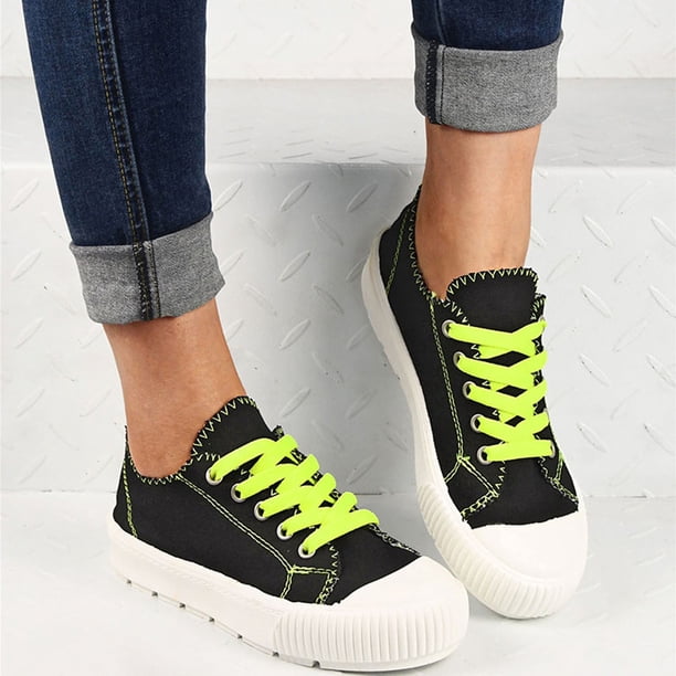 Zapatos de lona de corte bajo a la moda, versión perezosa sólida, zapatos informales de suela gruesa para estudiantes Wmkox8yii shalkjhdk1775