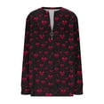 thumbnail image 4 of Xuyuer Valentines Day Sweatshirts for Women Valentine Sweatshirt Love Heart Graphic Pullover Tops Casual Holiday Tops Love Heart Shirts Casual Valentine Pullover Long Sleeve Tops, 4 of 5