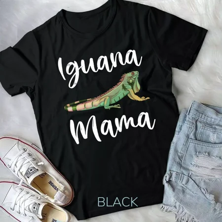 Iguana Mama Funny Iguana Mom Iguana Lizard Pet Reptile Unisex T-shirt