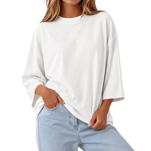 BOOMNY Women's Long Sleeve Base Tshirts Crew Neck Solid T-Shirt Lightweight Fall Tee Tops for Women