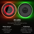 thumbnail image 4 of Flying Disc - 108  Multicolor or 36 Monocolor LEDs,  Bright,  Modes, Christmas Stocking Stuffers , Camping  for /Teen/Adult,  Light Up, , , 175g, 4 of 6