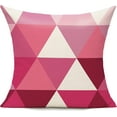 thumbnail image 3 of Hot Pink Outdoor Throw Pillow Covers 18x18 Set of 4 Colorful Fun Aesthetic Mid Century Modern Home Décor Boho Summer Cushion Cases for Patio Furniture Couch Living Room,Geometric, 3 of 5