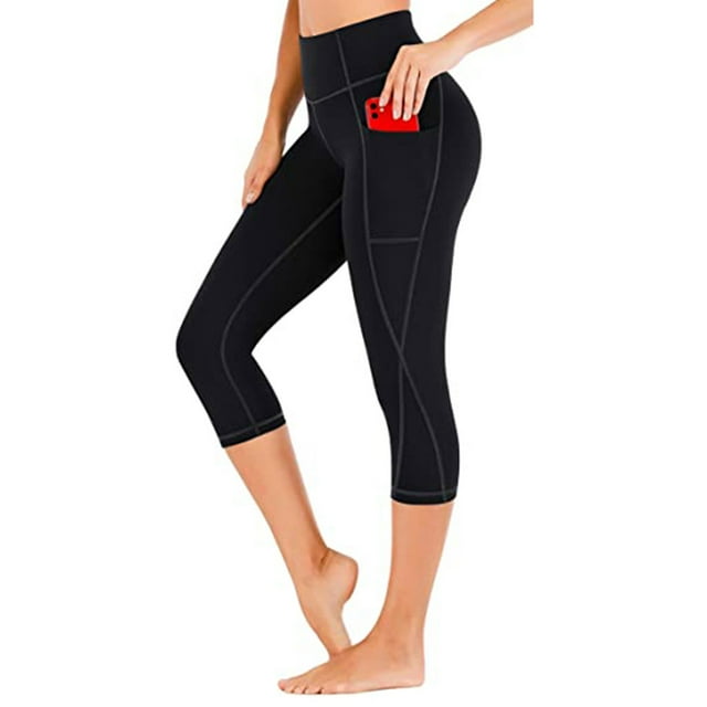 TIMIFIS High Waist Yoga Leggings with Pockets,Tummy Control Workout Running 4 Way Stretch Yoga Pants ummer