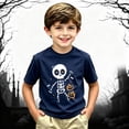 thumbnail image 2 of JAJAHO Halloween T-Shirts For Kids Boys Girls Skeleton Graphic Short Sleeve Crew Neck Tees 2-13Y, 2 of 6