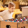 thumbnail image 3 of 27 Inch Freestanding Foosball Table, Foldable Soccer Game Table with Balls for Family Game Room, Indoor Sports Fun, ASTM Certificated, Brown, 3 of 6