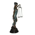 thumbnail image 2 of Nifao Lady Justice Large Bronze Statue – Home Office Decor Sculpture, 22"L x 13"W x 44"H, 2 of 11