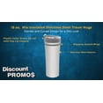 thumbnail image 3 of 15 oz. Mia Insulated Stainless Steel Travel Mugs - 10 pack - Grey, 3 of 5