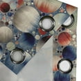 thumbnail image 4 of Ambesonne Retro Grommet Curtain, Rounds Ombre Art Style Motifs, 50"x120", Tan Dark Blue and Vermilion, 4 of 5