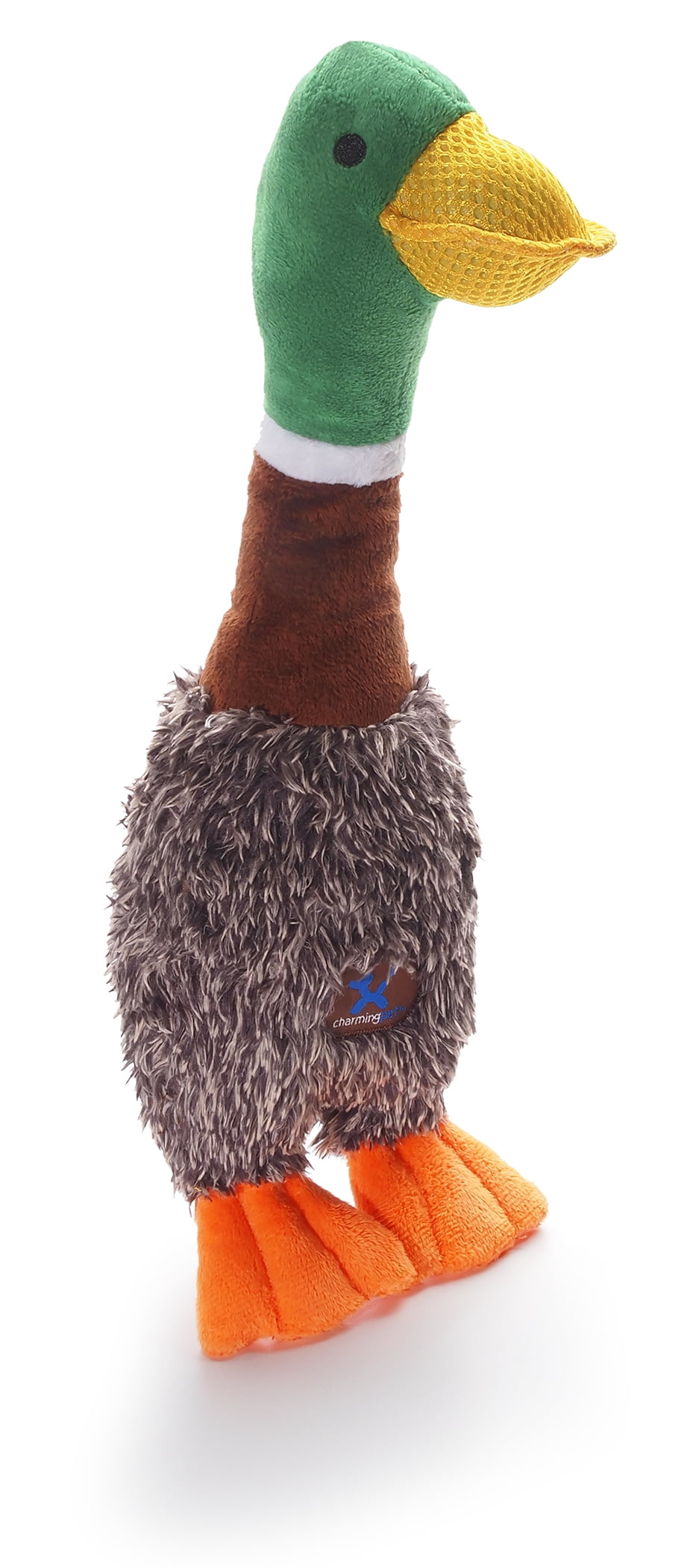Charming Pet Headbangerz Duck Dog Toy, Brown, OneSize