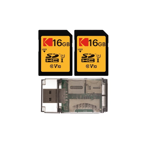 Paquete de tarjeta de memoria Kodak 16 GB Clase 10 UHS-I SDHC