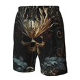 thumbnail image 4 of Fuzoiu Vintage Ornate Skull Print Men's Beach Shorts,Men's Swim Trunks,Quick Dry Board Shorts with Pockets,Men's Bathing Suits for Surfing, Running, and Casual Wear-Large, 4 of 6