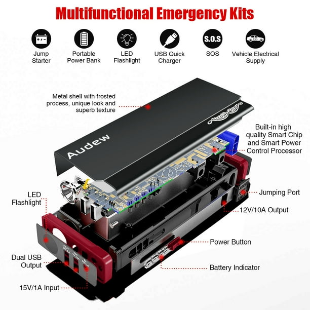 Heavy duty jump starter 13800mah portable car jumper starter battery booster 500a deals