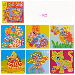 Mosaic Sticker Art Kits for Kids – Sticky Number Mosaic – Sticker
