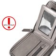 thumbnail image 3 of Pocket Wallet Faux Leather - Zipper Portable Credit Card Holder Bifold Wallet, 3 of 10
