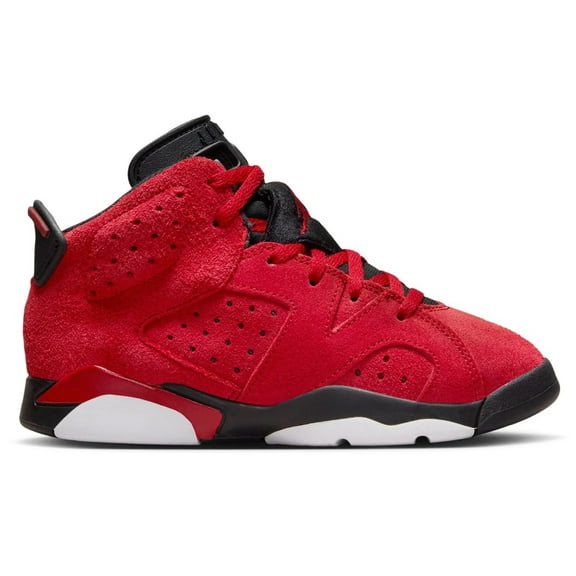 Little Kid's Jordan 6 Retro "Toro Bravo" Varsity Red/Black (DV3605 600) - 12