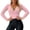 Pink, variant on Sexlip Womens V Neck Long Sleeve Blouse Lace Up Front Design Stretchy Fabric Slim Silhouette for Evening Occasions Black S