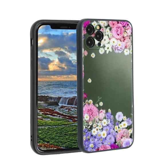Compatible with iPhone 11 Pro Max Phone Case, Flowers s 135 Case Men Women, Flexible Silicone Shockproof Case for iPhone 11 Pro Max