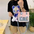 thumbnail image 1 of Mochila de hombro Kawaii para estudiantes japoneses bolso escolar con alfileres Likrtyny Panda colgante bandolera de viaje para chica de nailon, 1 of 9