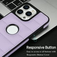 thumbnail image 6 of Logo Visible Compatible with iPhone 12 Pro Max Case, Elegant Vintage Vegan PU Leather Ultra Slim Business Shockproof Protective Anti-fall Thin Fit Phone Case Cover for iPhone 12 Pro Max, Lightpurple, 6 of 6