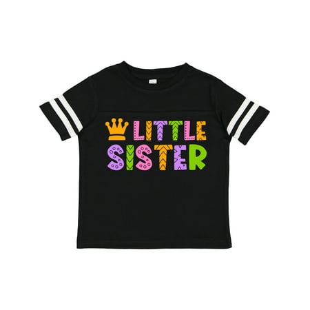 

Inktastic Baby Little Sister with Crown Gift Toddler Toddler Girl T-Shirt