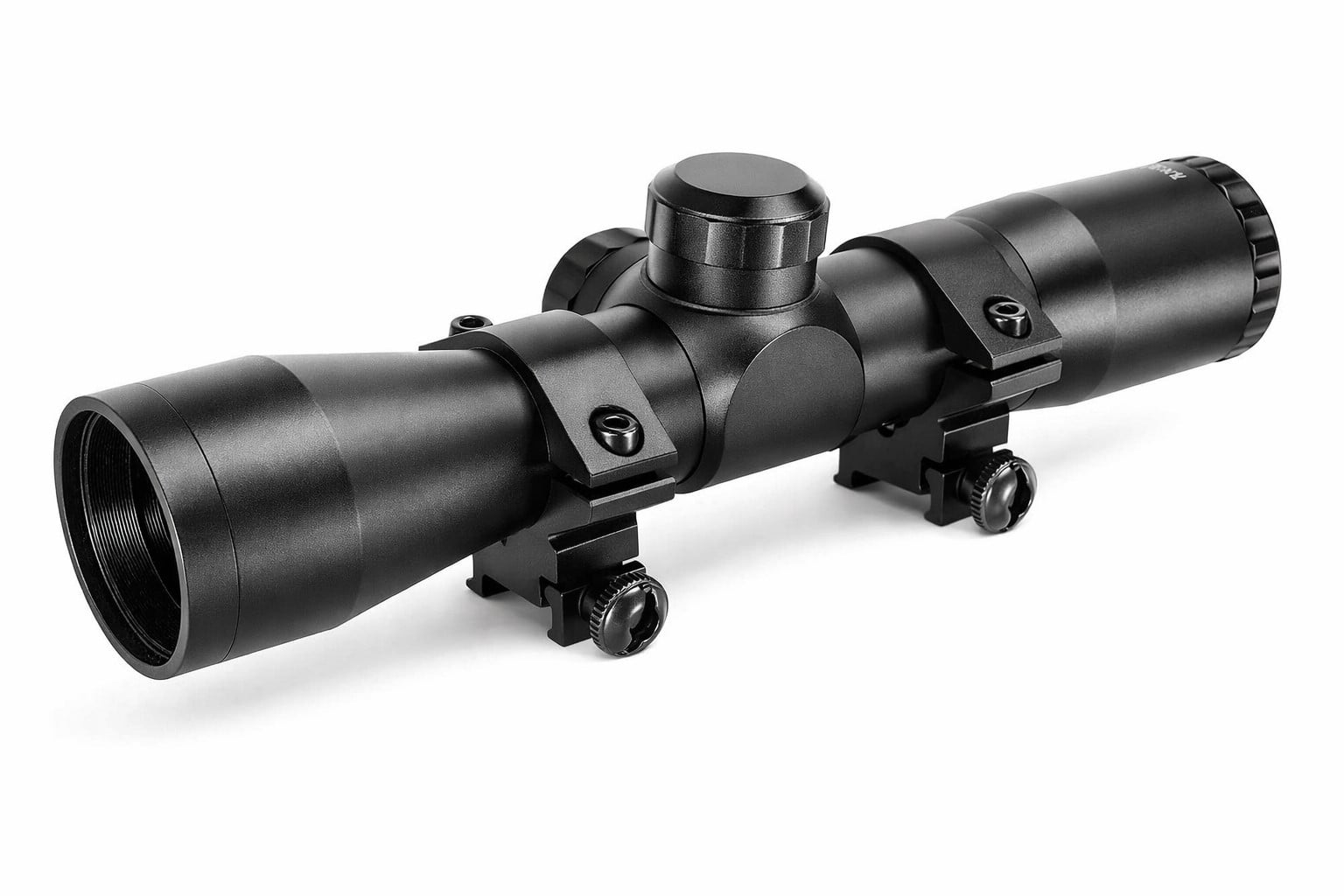 Trinity 4x32 Rifle Scope with Mount & Rings for Ruger 10/22 | Mil-Dot Optic Picatinny Rail Black