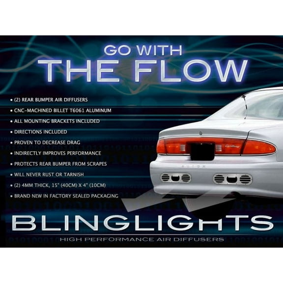 For The 1997 1998 1999 2000 2001 2002 2003 2004 2005 Buick Century Bumper Diffuser Exhaust Body Panels Kit