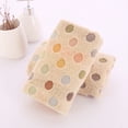 thumbnail image 6 of Pidada 100% Cotton Polka Dot Pattern Hand Towels for Bathroom Set of 4 (Brown), 6 of 7