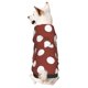 thumbnail image 1 of Balery Maroon And White Polka Dot Sudadera con Capucha para Perros Pequeños – Ropa para Mascotas, Disfraz para Perros y Gatos, Ideal para Fiestas y Cosplay-X-Large, 1 of 7